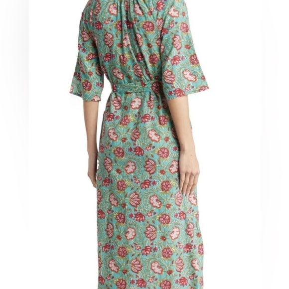 NWT Anthropologie Maisie Floral Kaftan Dress size Large - Picture 2 of 7